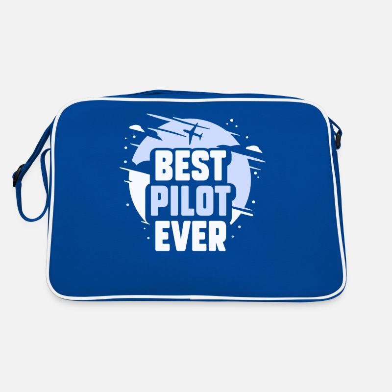 Best Pilot ever Jet Small Aircraft Retro Bag