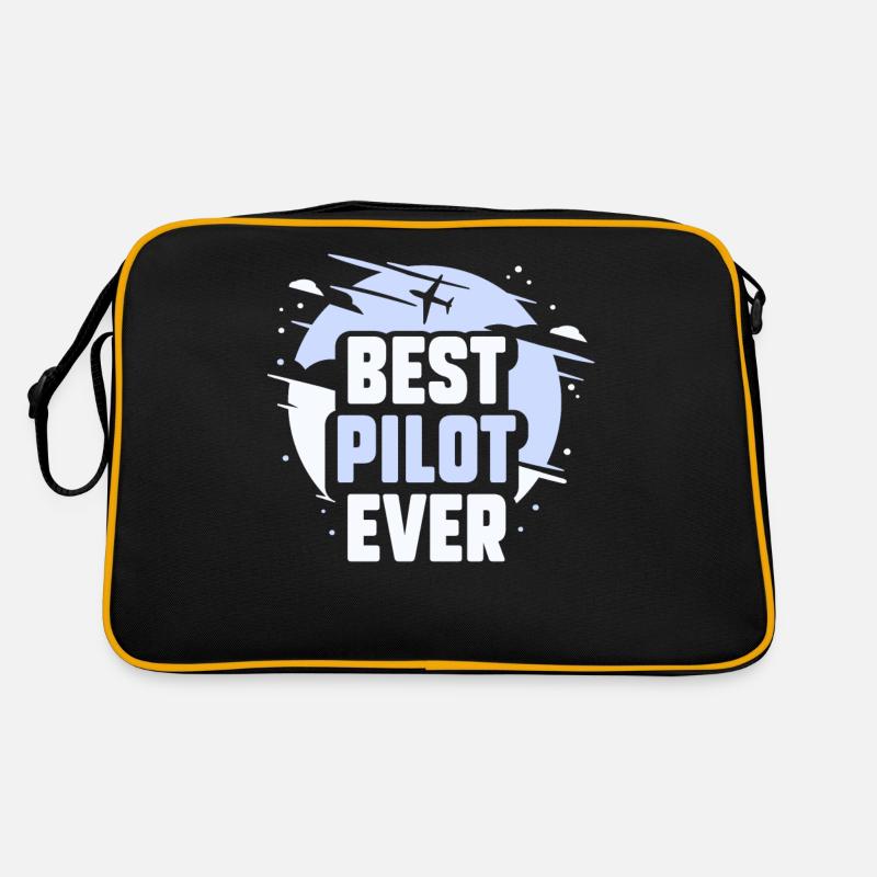 Best Pilot ever Jet Small Aircraft Retro Bag