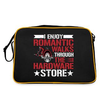 Enjoy Romantic Walks Through The Hardware Store10 - Retro Bag - black/gold - Back
