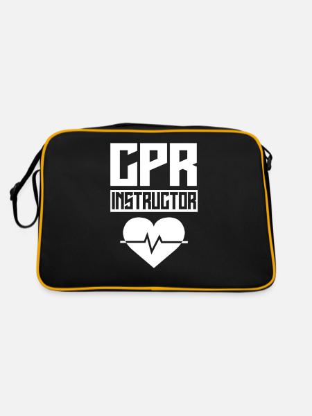 Responsable du cours de secourisme Mesures immédiates Enseignant - Sac Retro - noir/or - Dos