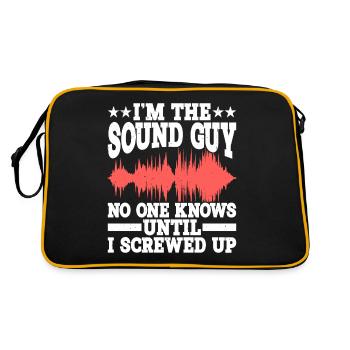 Je suis le gars du son, personne ne le sait jusqu’à ce que je me plante - Sac Retro - noir/or - Dos