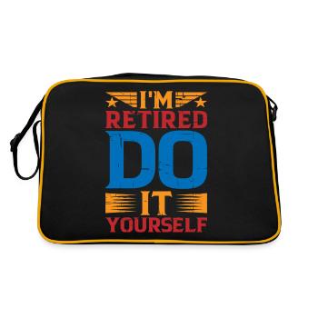 Je suis à la retraite, faites-le vous-même 9 - Sac Retro - noir/or - Dos