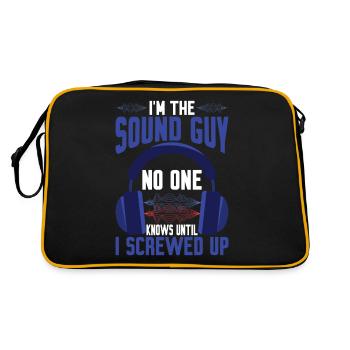 Chez The Sound Guy, personne ne le sait jusqu’à ce que je me plante.3 - Sac Retro - noir/or - Dos