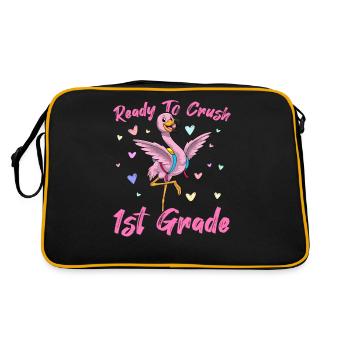 Ready To Crush 1st Grade Elementary School - Retro Bag - black/gold - Back