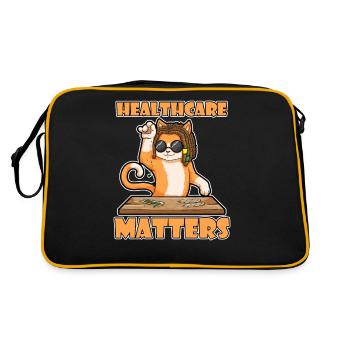 Healthcare Matters Cannabis Lover THC Medical Weed - Retro Tasche - Schwarz/Gold - Hinten