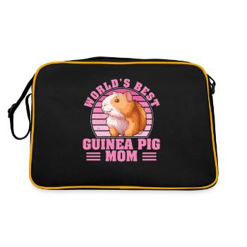 World's Best Mom Funny Pelzkartoffel für - Retro Tasche - Schwarz/Gold - Hinten