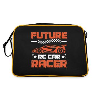 Future Rc car racer - Retro Tasche - Schwarz/Gold - Hinten