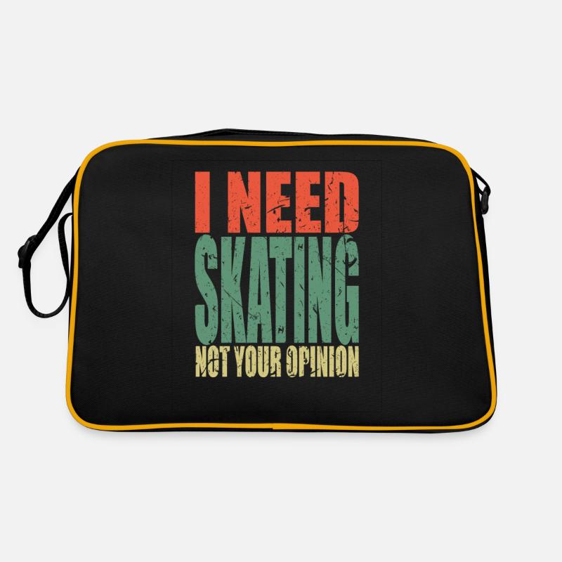 Skating Spruch lustig Retro Tasche