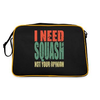 Squash disant drôle - Sac Retro - noir/or - Dos