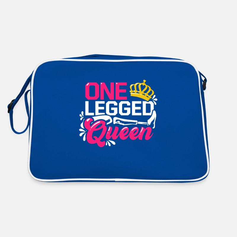 One Legged Queen Frau Amputation Behinderung Retro Tasche
