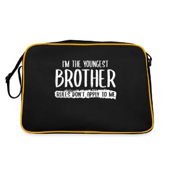 Frères et sœurs Dictons Frère Sœur Famille - Sac Retro - noir/or - Dos