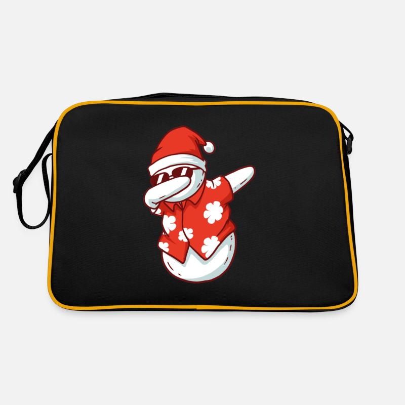 Dabbing Snowman Christmas July Funny Summer Xmas Retro Bag