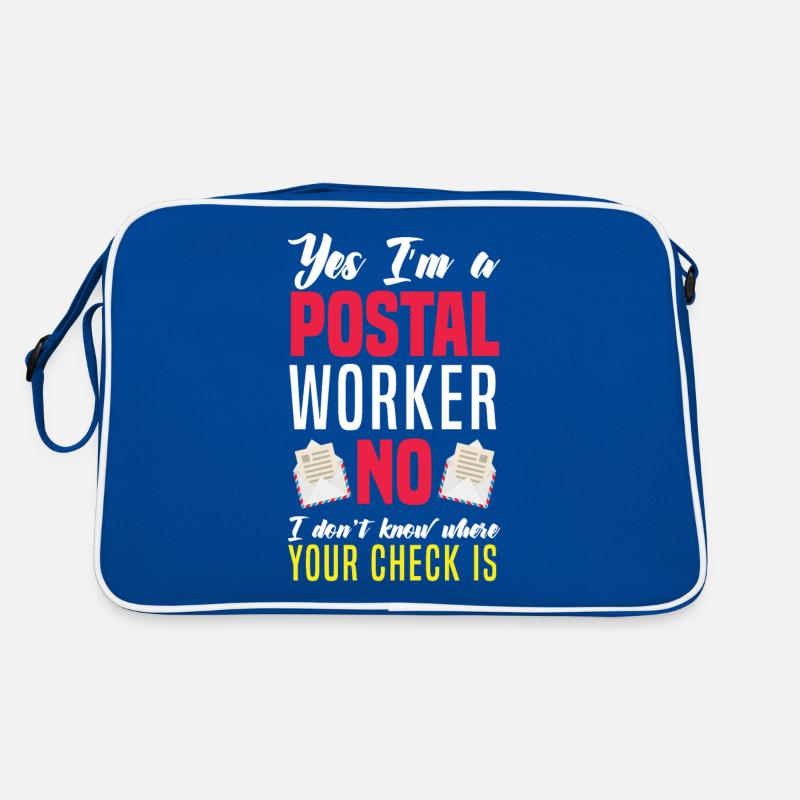 Funny Letter Deliverer Post Post Gifts Retro Bag