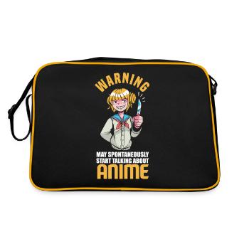 Drôle de cadeau d’anime - Sac Retro - noir/or - Dos
