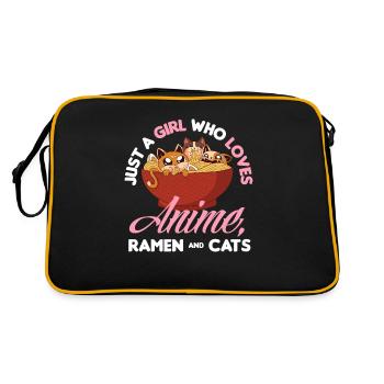 Drôle de cadeau d’anime - Sac Retro - noir/or - Dos