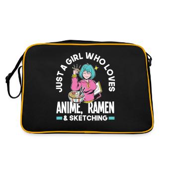 Drôle de cadeau d’anime - Sac Retro - noir/or - Dos