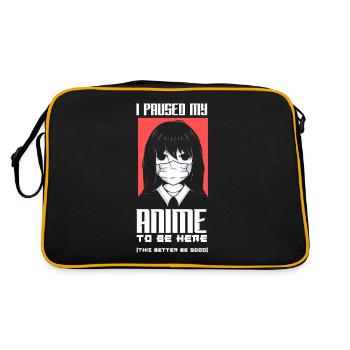 Drôle de cadeau d’anime - Sac Retro - noir/or - Dos