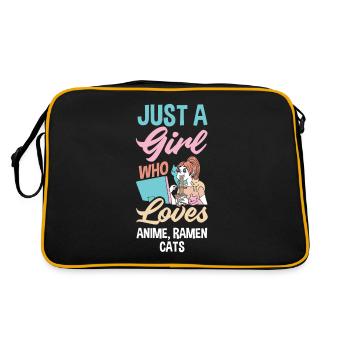 Drôle de cadeau d’anime - Sac Retro - noir/or - Dos