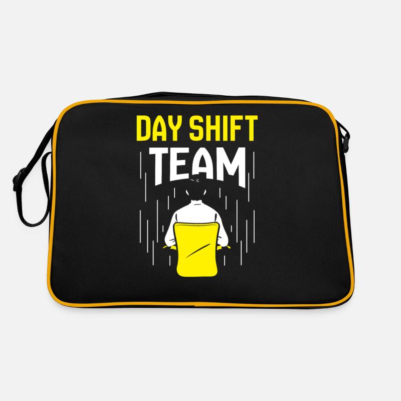 Team Der Tagesschicht Tagschicht Schichtdienst Retro Tasche