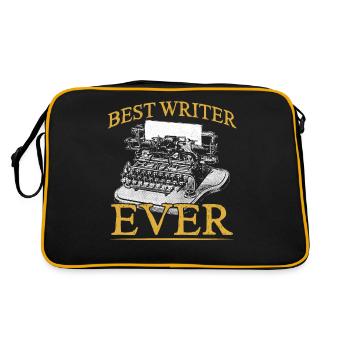 Best Writer of All Time Writer - Retro Bag - black/gold - Back