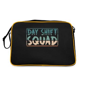 Team Day Shift Proverbs Shift Work Day Shift - Retro Bag - black/gold - Back