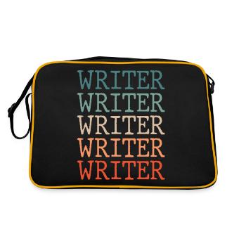 Auteur Écrivain Écrivain Écriture - Sac Retro - noir/or - Dos