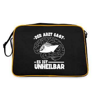 Kreuzfahrt - Retro Tasche - Schwarz/Gold - Hinten