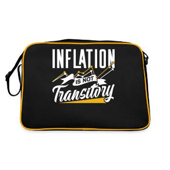 L’inflation n’est pas une stagflation temporaire - Sac Retro - noir/or - Dos