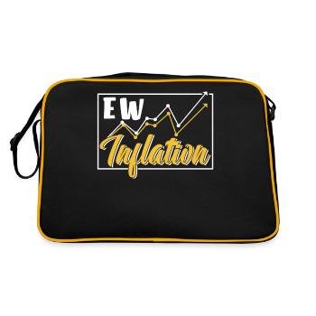 Inflation Humour Stagflation Impression monétaire - Sac Retro - noir/or - Dos