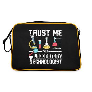 Trust me laboratory technologist - Retro Bag - black/gold - Back