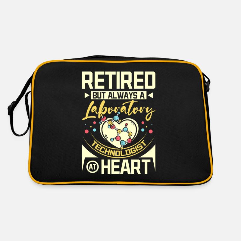 Retired laboratory technologist Retro Tasche