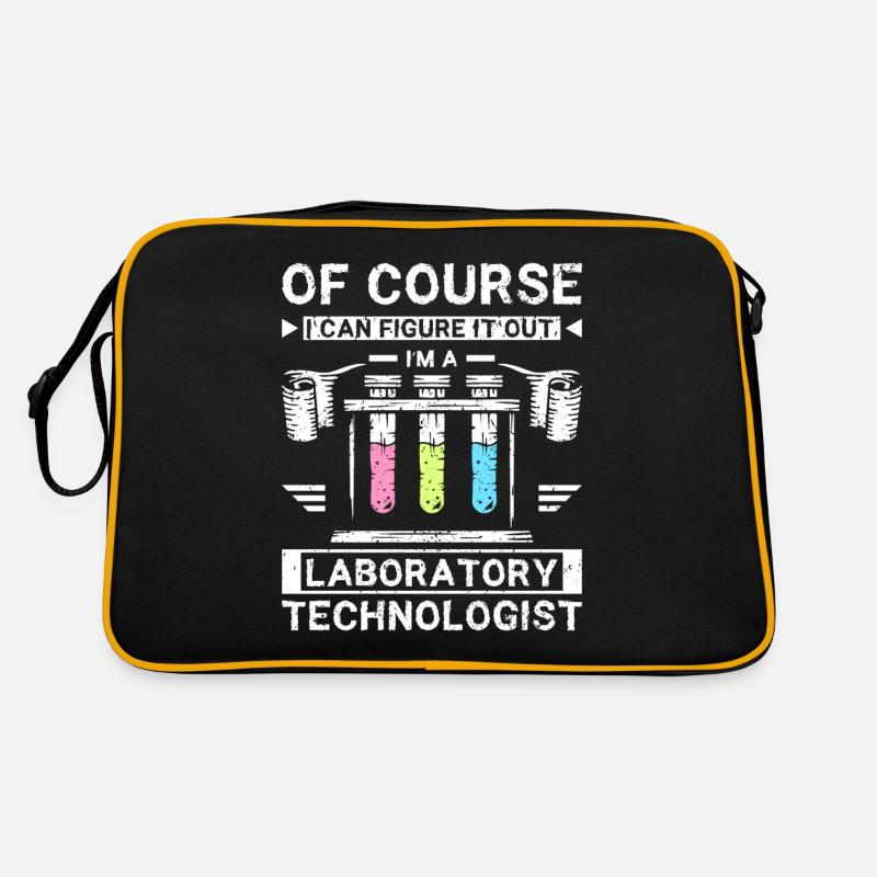 Funny laboratory technologist Retro Tasche