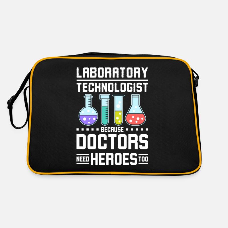 Laboratory technologist doctors need heroes too Retro Tasche