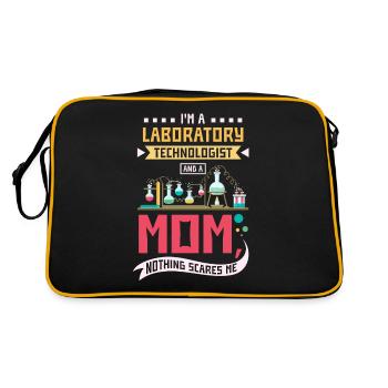 Technologue de laboratoire et une maman - Sac Retro - noir/or - Dos