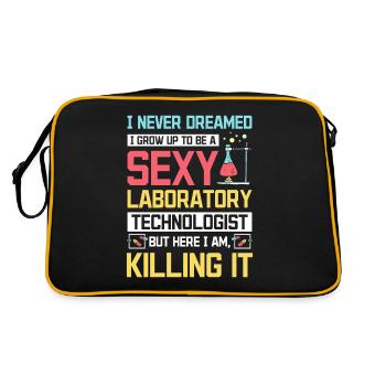 Technologue de laboratoire sexy - Sac Retro - noir/or - Dos