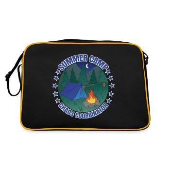 Summer Camp Chaos Coordinator 4 - Retro Tasche - Schwarz/Gold - Hinten