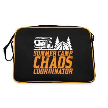 Summer Camp Chaos Coordinator 6 - Retro Tasche - Schwarz/Gold - Hinten