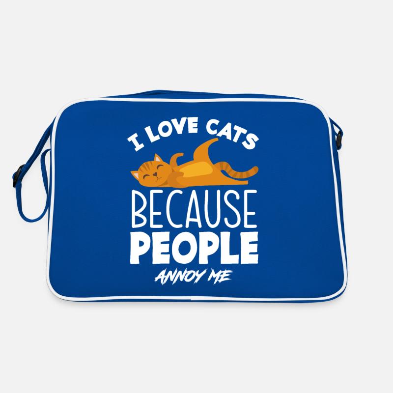 J’adore les chats Sac Retro