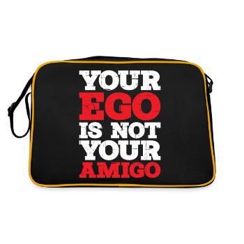 Your ego is not your amigo 12 - Retro Bag - black/gold - Back