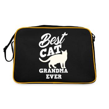 Chat Chats Grand-mère - Sac Retro - noir/or - Dos