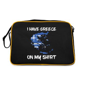J’ai la Grèce sur ma chemise pour tout le monde - Sac Retro - noir/or - Dos