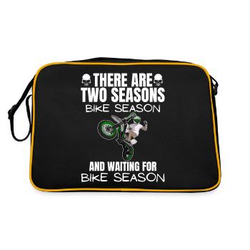 Motorcycle Lifestyle / Motorcycle / Motorcycles biker - Retro Bag - black/gold - Back