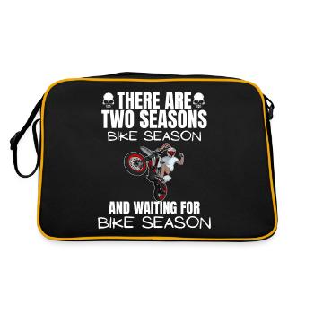 Motorcycle Lifestyle / Motorcycle / Motorcycles biker - Retro Bag - black/gold - Back