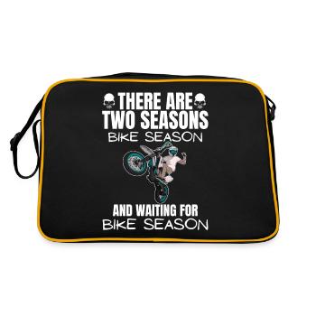 Motorcycle Lifestyle / Motorcycle / Motorcycles biker - Retro Bag - black/gold - Back