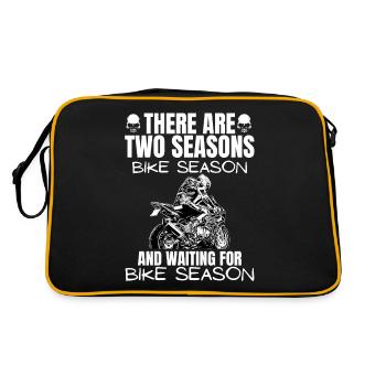 Motorcycle Lifestyle / Motorcycle / Motorcycles biker - Retro Bag - black/gold - Back