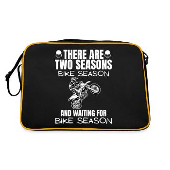 Motorcycle Lifestyle / Motorcycle / Motorcycles biker - Retro Bag - black/gold - Back
