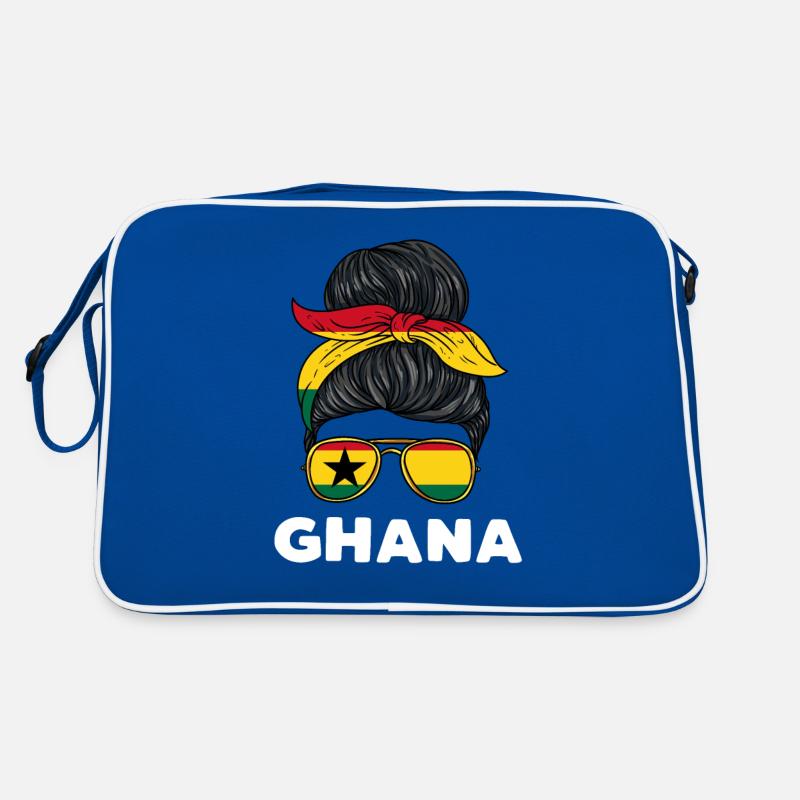 Ghanaisches Mädchen Retro Tasche