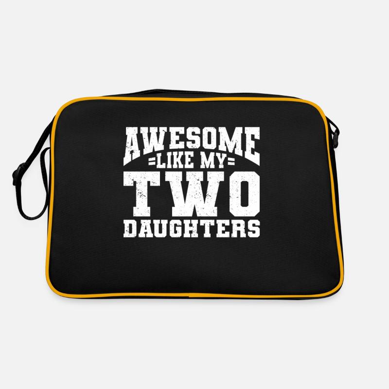 Geschenkidee Mama Papa Tochter Sprüche Eltern Retro Tasche