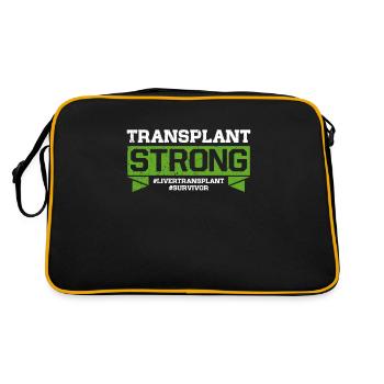 Transplantation de foie Don d’organes Dictons - Sac Retro - noir/or - Dos