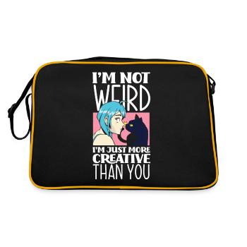 Drôle de cadeau d’anime - Sac Retro - noir/or - Dos